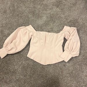 Pink off the shoulder top